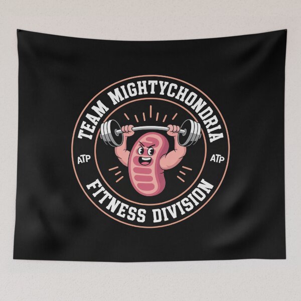 Item preview, Mightychondria, funny science and biology pun designed and sold by NoetherSym.