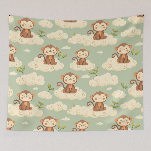 Item preview, Cute Monkey Pattern designed and sold by bapupa.
