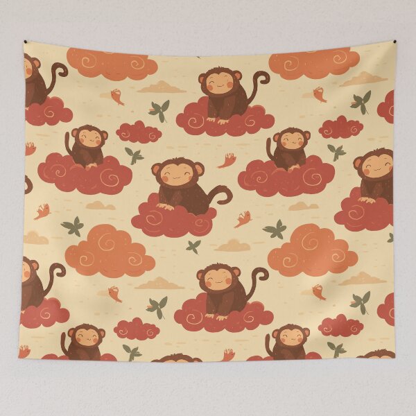 Item preview, Sweet Monkey Pattern designed and sold by bapupa.