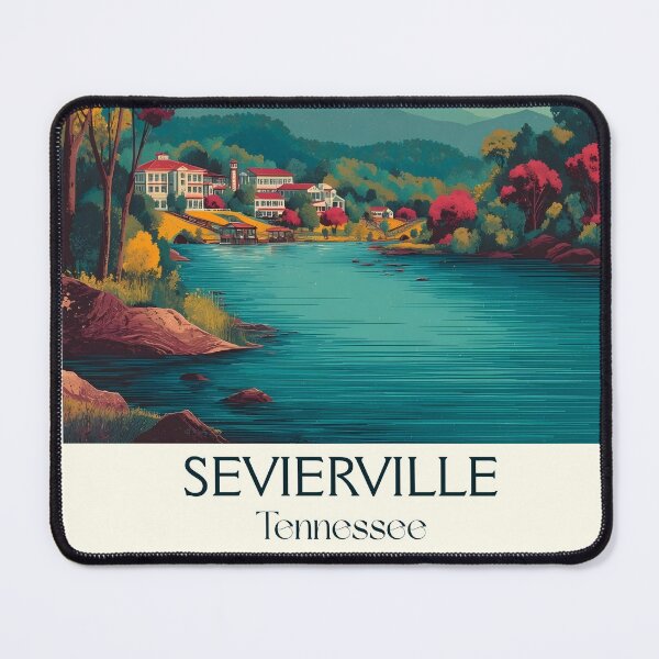 Item preview, Sevierville Tennessee Vintage Travel Art | Hometown of the Smokies designed and sold by TuncGK.