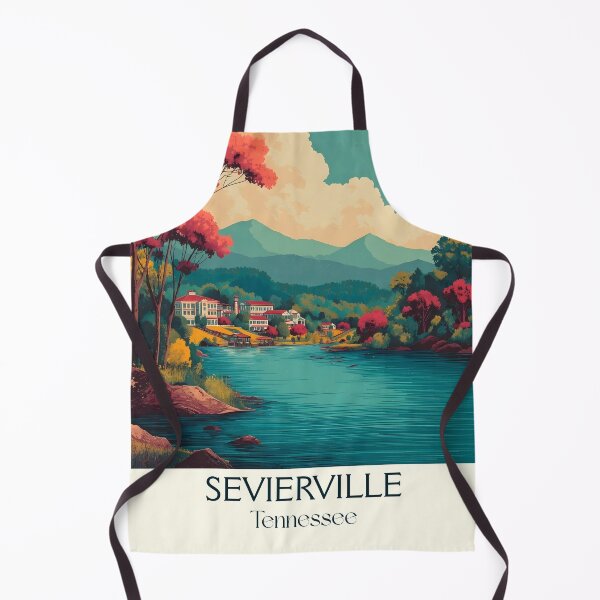 Item preview, Sevierville Tennessee Vintage Travel Art | Hometown of the Smokies designed and sold by TuncGK.