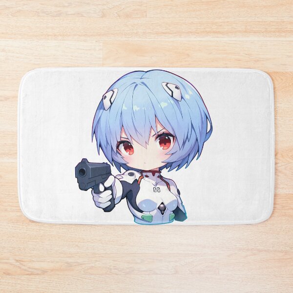 Item preview, Rei Ayanami Neon Genesis Irina Shidou High School DxD Anime Chibi Gun designed and sold by PMartistStudio.