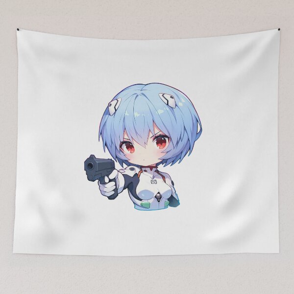 Item preview, Rei Ayanami Neon Genesis Irina Shidou High School DxD Anime Chibi Gun designed and sold by PMartistStudio.