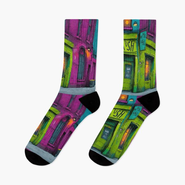 Item preview, Step into Hush - A Vibrant Abstract Celebration of Urban Charm Color and Lively Energy designed and sold by OlfactoART Studio.