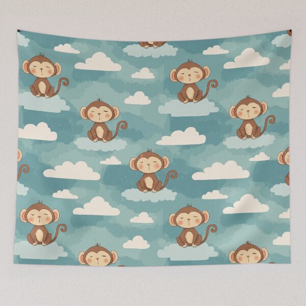 Item preview, Playful Monkey Pattern designed and sold by bapupa.