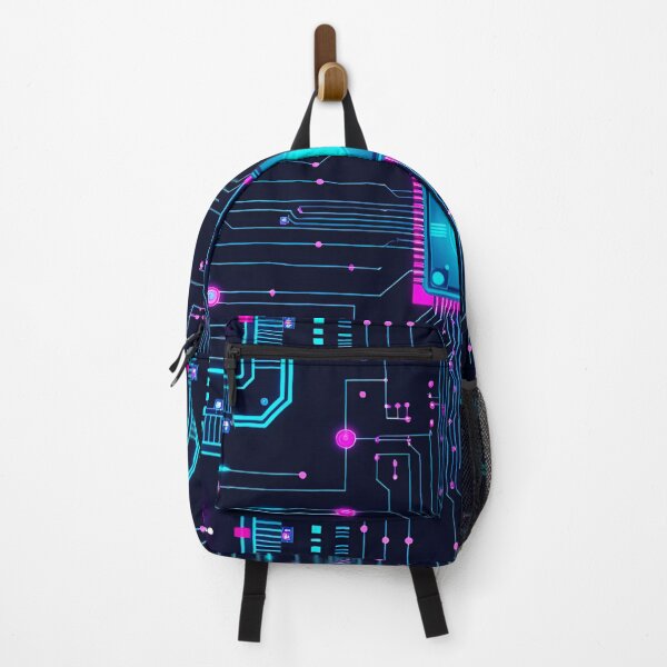 Item preview, Neon Cybercircuit Trace Grid 9 designed and sold by Tom-Johnson.