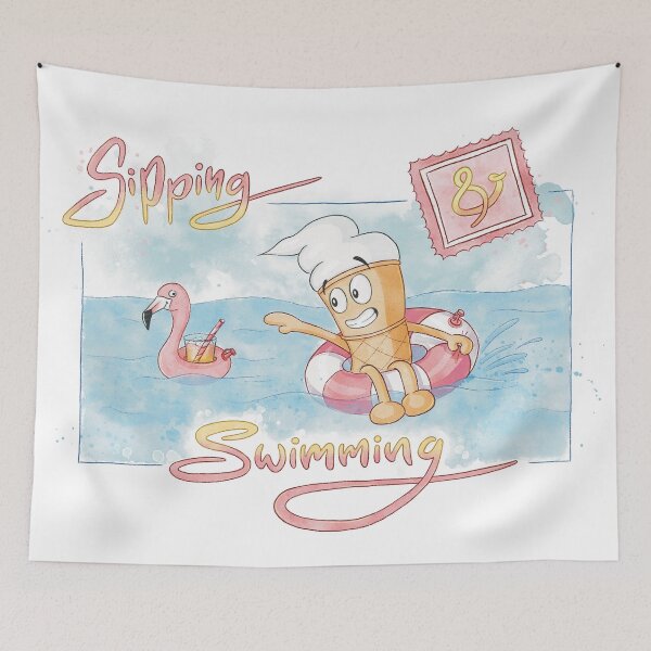 Item preview, Ice Cream Sipping and Swimming  designed and sold by Chariss-art.