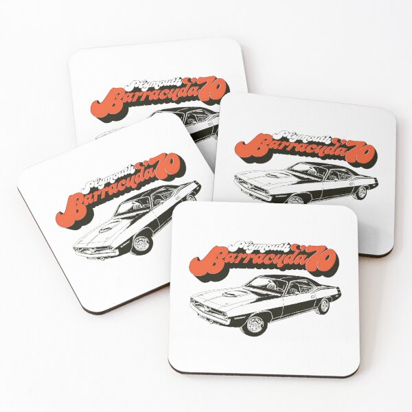 Item preview, 1970 Plymouth Barracuda - orange print designed and sold by retropetrol.