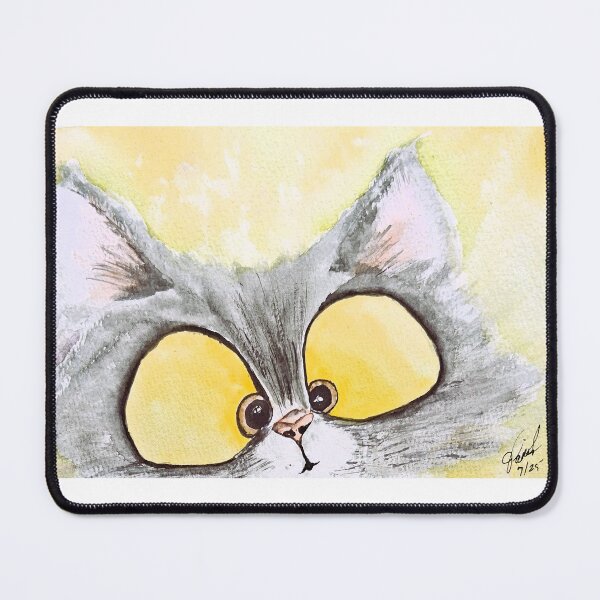 Item preview, Curious Kitty designed and sold by Janie Farist Watercolor.