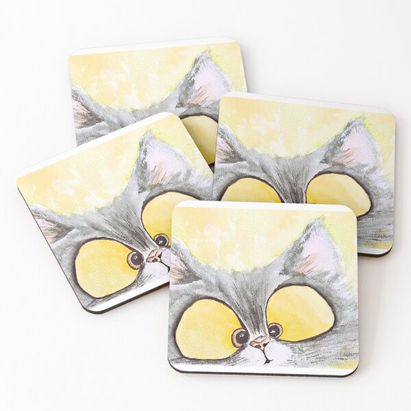 Item preview, Curious Kitty designed and sold by Janie Farist Watercolor.