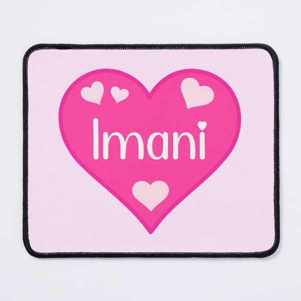 Item preview, Imani Name Pink Heart  designed and sold by Jeallan Designs.