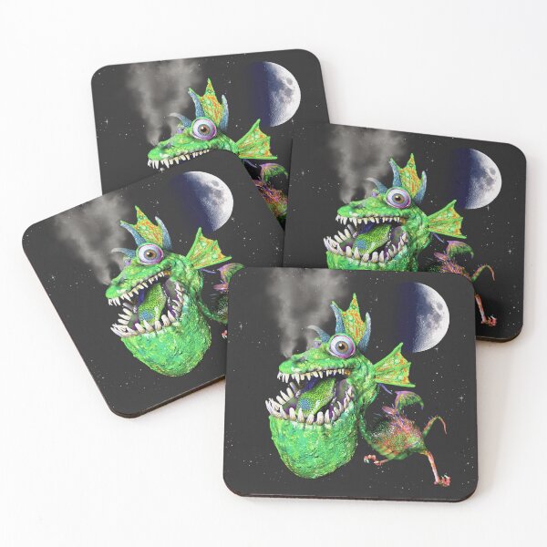 Item preview, Green dragon by moonlight designed and sold by Global-Artists.