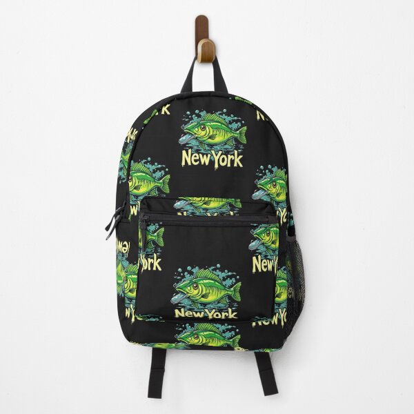 Item preview, Hooked on New York: Saltwater Fishing Vibes designed and sold by SaltyLinesOut.