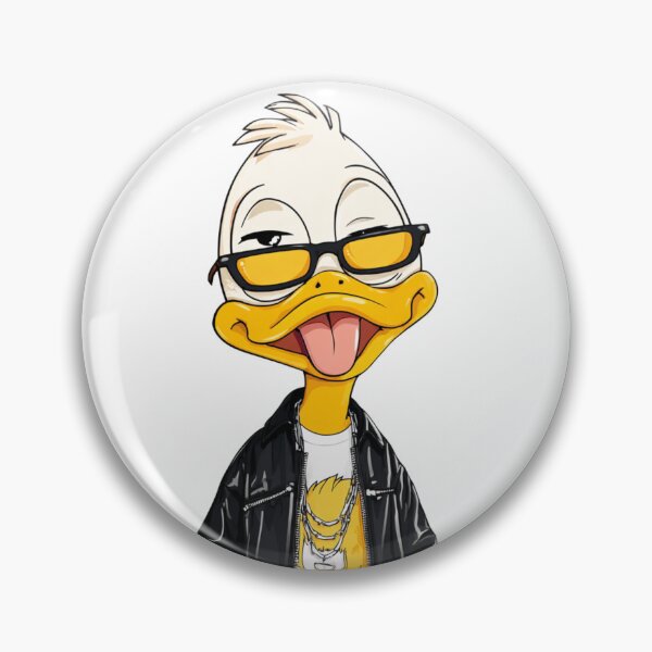 Item preview, Dive into the delightful mischief of a yellow duck with a cheeky grin. Experience the joy and laughter it brings to every moment.makes a mischievous face designed and sold by KanDa-Shop.