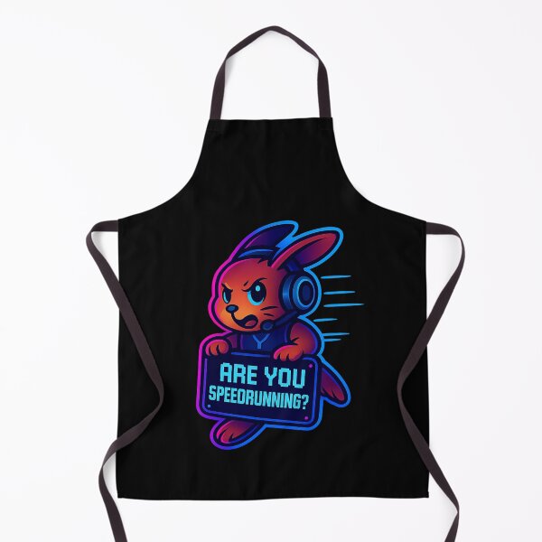 Item preview, Neon Rabbit Gamer - Are You Speedrunning? designed and sold by Derpy Lab .