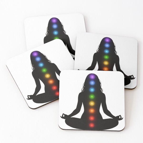 Item preview, Meditating Woman Seven Chakra designed and sold by kharatsuchita.