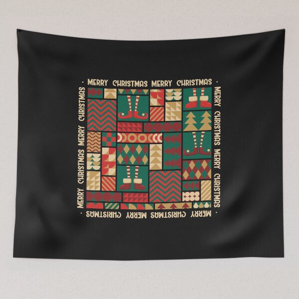 Item preview, Abstract Christmas print designed and sold by DarianaArt.