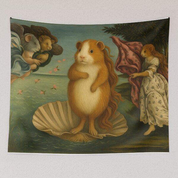 Item preview, Guinea Pig Birth of Venus (After Botticelli) designed and sold by gandolfwizard.
