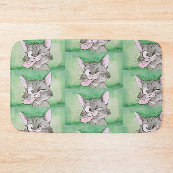 Item preview, Goofy Kitty designed and sold by Janie Farist Watercolor.
