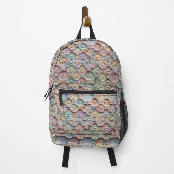 Item preview, Organic Blob Shapes, Weird Shapes, Mystic, Pale Pastel Colors, Diagonal Repeated Hexagonal Pattern Textures designed and sold by Digital-Davinci.