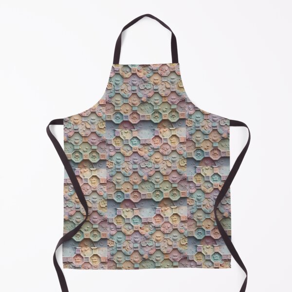 Item preview, Organic Blob Shapes, Weird Shapes, Mystic, Pale Pastel Colors, Diagonal Repeated Hexagonal Pattern Textures designed and sold by Digital-Davinci.