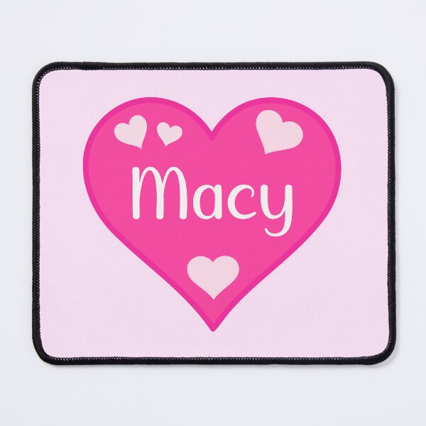 Item preview, Macy Name Pink Heart designed and sold by Jeallan Designs.