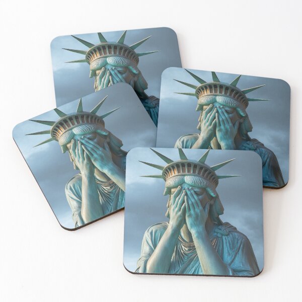 Item preview, Statue of Liberty crying designed and sold by Delphimages Art.
