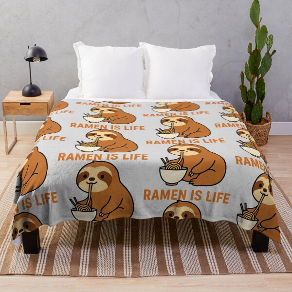 Item preview, Cute Sloth Eating Ramen – Funny Noodle Lover Design designed and sold by graphicnew.