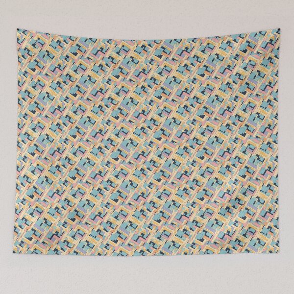 Item preview, Geometric Shapes, Rectangular, Corners, Diagonal Repeated Hexagonal Pattern Textures designed and sold by Digital-Davinci.