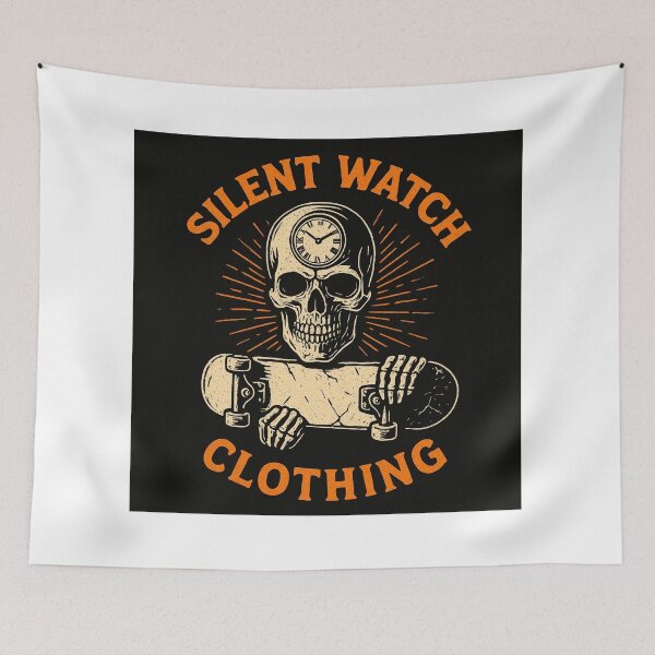 Item preview, Silent Watch Clothing Skull Skateboard Logo designed and sold by Silent Watch Threads..