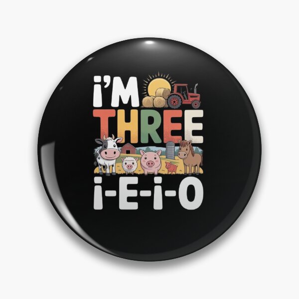 Item preview, I'm Three I-E-I-O 3 Years Old Farm Animal  designed and sold by BHMARTS.