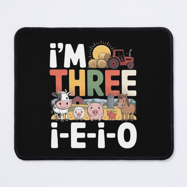 Item preview, I'm Three I-E-I-O 3 Years Old Farm Animal designed and sold by BHMARTS.