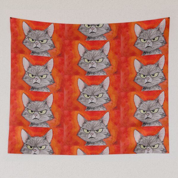 Item preview, Angry Kitty designed and sold by Janie Farist Watercolor.