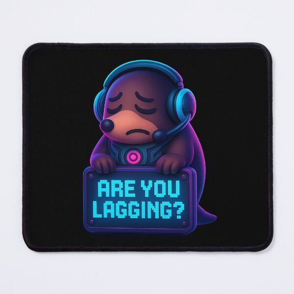 Item preview, Neon Gamer Platypus - Are You Lagging? designed and sold by Derpy Lab .