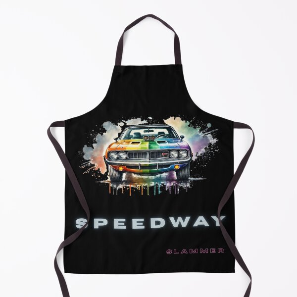 Item preview, Speedway Slammer Retro Muscle Car Multicolor Art T-Shirt designed and sold by WonderMix.