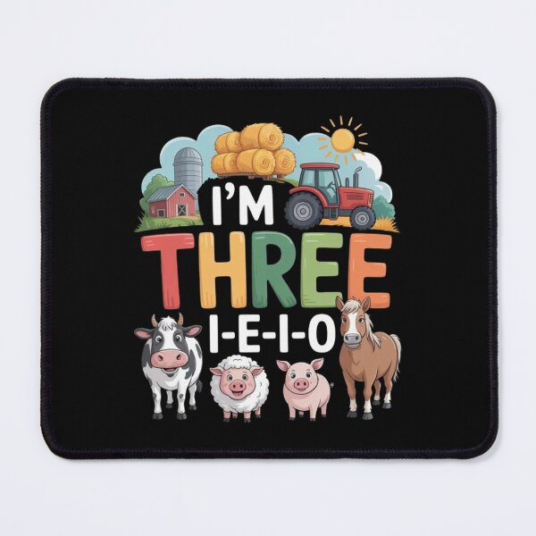 Item preview, I'm Three I-E-I-O 3 Years Old Farm Animal designed and sold by BHMARTS.