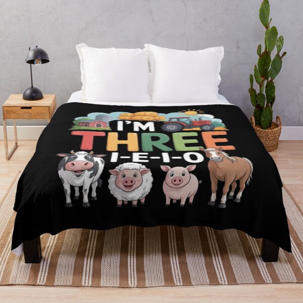 Item preview, I'm Three I-E-I-O 3 Years Old Farm Animal designed and sold by BHMARTS.