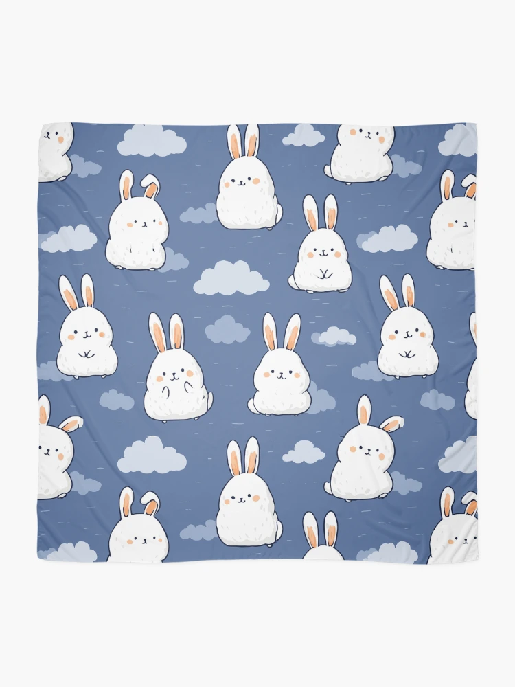 Thumbnail 2 of 3, Scarf, Cute Rabbit Pattern designed and sold by bapupa.