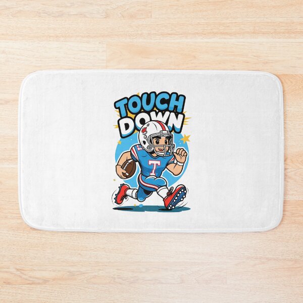 Item preview, Cartoon American Football Player Running Touchdown Celebration Vector designed and sold by Art & Heart.