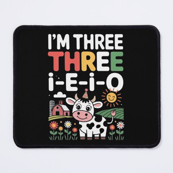 Item preview, I'm Three I-E-I-O 3 Years Old Farm Animal designed and sold by BHMARTS.