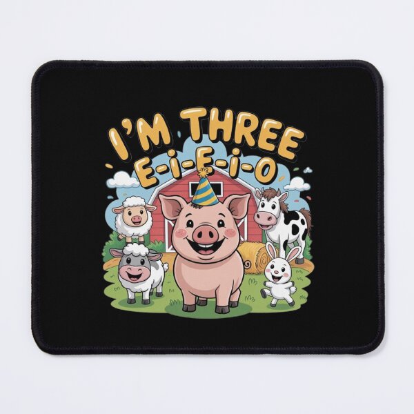 Item preview, I'm Three I-E-I-O 3 Years Old Farm Animal designed and sold by BHMARTS.