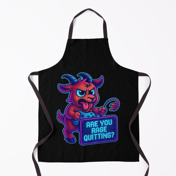 Item preview, Neon Goat Gamer - Rage Quitting? designed and sold by Derpy Lab .