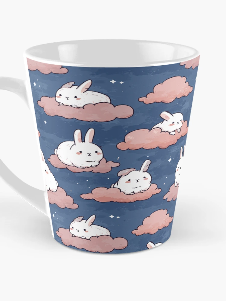 Thumbnail 3 of 4, Coffee Mug, Playful Rabbit Pattern designed and sold by bapupa.