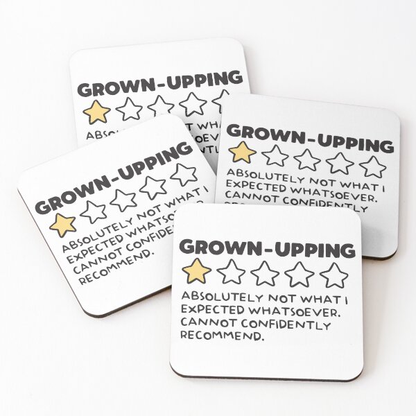Item preview, Grown-Up Adulting 1 Star Review designed and sold by BrownHorse90s.