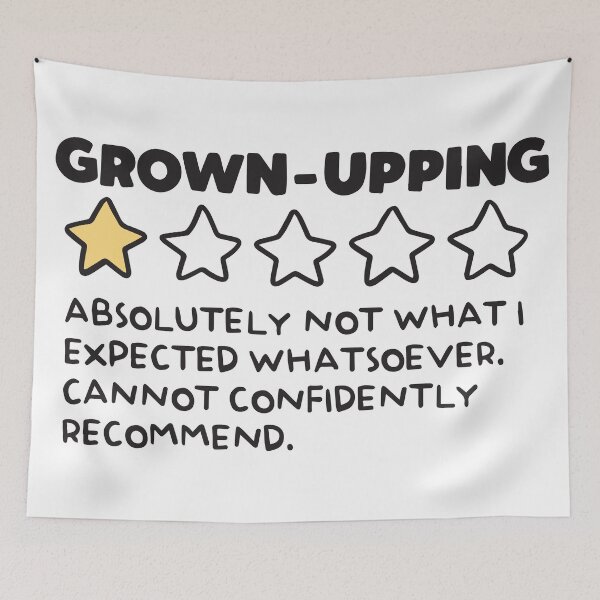Item preview, Grown-Up Adulting 1 Star Review designed and sold by BrownHorse90s.