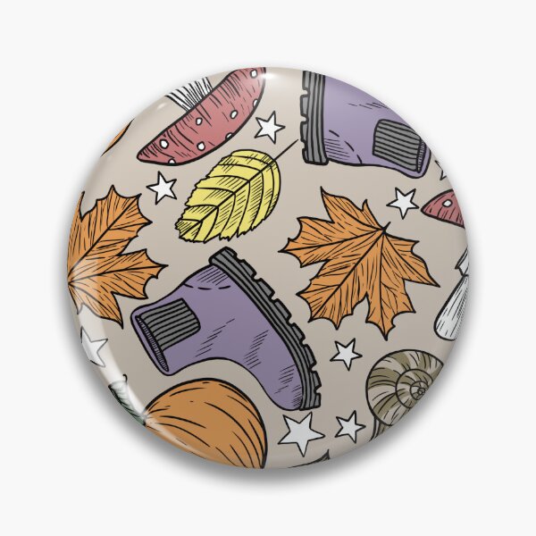 Item preview, Fall Items Tossed Pattern Autumn Mood Beige designed and sold by Carlo-Atzei.