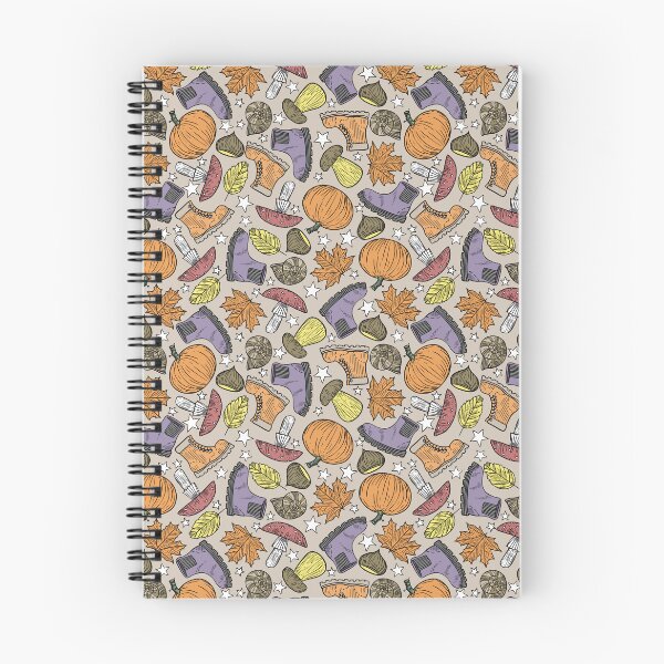 Item preview, Fall Items Tossed Pattern Autumn Mood Beige designed and sold by Carlo-Atzei.