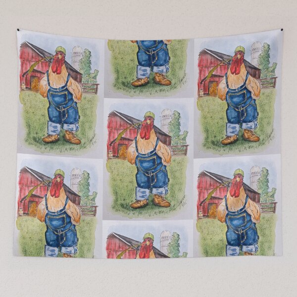 Item preview, Rod, the Redneck Rooster designed and sold by Janie Farist Watercolor.