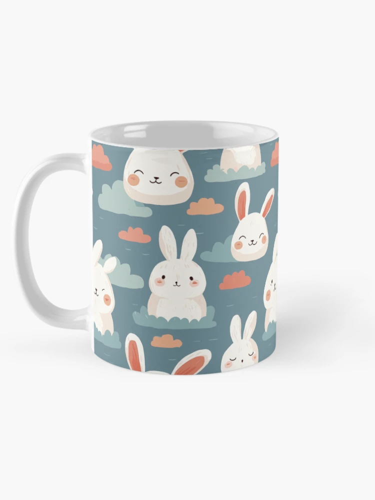 Thumbnail 5 of 6, Coffee Mug, Charming Rabbit Pattern designed and sold by bapupa.