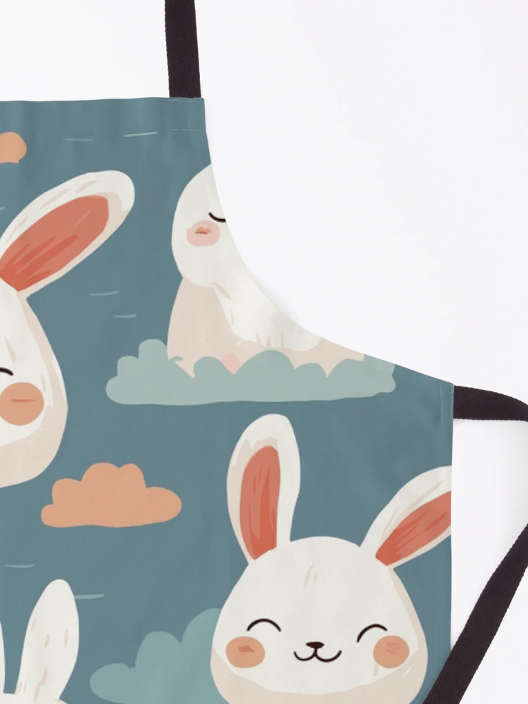 Thumbnail 3 of 6, Apron, Charming Rabbit Pattern designed and sold by bapupa.